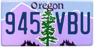 OR license plate 945VBU