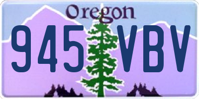 OR license plate 945VBV