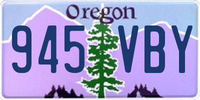 OR license plate 945VBY