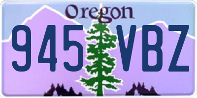 OR license plate 945VBZ