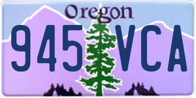 OR license plate 945VCA