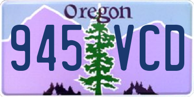 OR license plate 945VCD