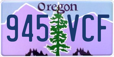 OR license plate 945VCF