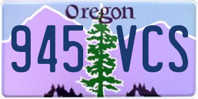 OR license plate 945VCS