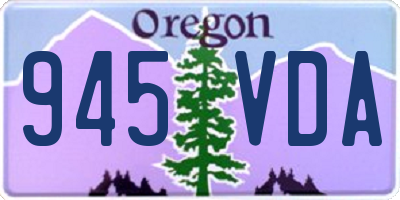 OR license plate 945VDA