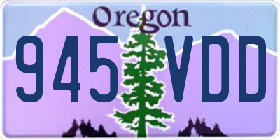 OR license plate 945VDD