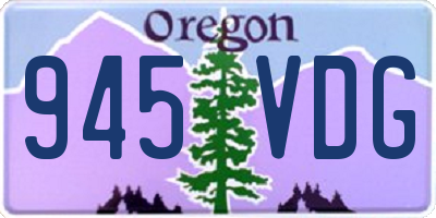 OR license plate 945VDG