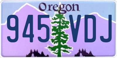 OR license plate 945VDJ