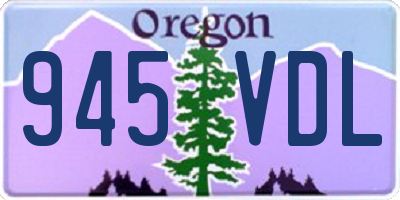 OR license plate 945VDL