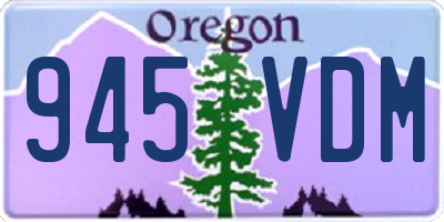 OR license plate 945VDM