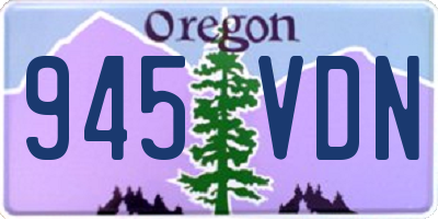 OR license plate 945VDN
