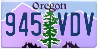 OR license plate 945VDV