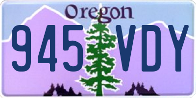 OR license plate 945VDY