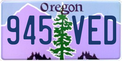 OR license plate 945VED