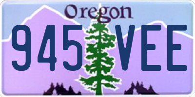 OR license plate 945VEE