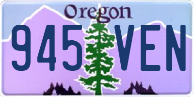 OR license plate 945VEN