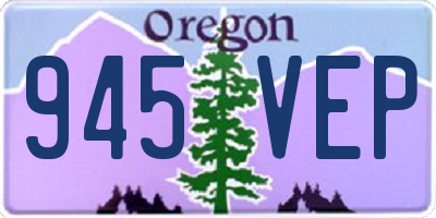 OR license plate 945VEP
