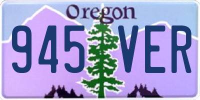 OR license plate 945VER