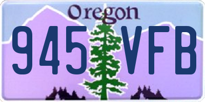 OR license plate 945VFB