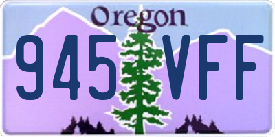 OR license plate 945VFF