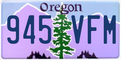 OR license plate 945VFM