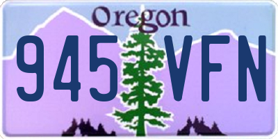 OR license plate 945VFN
