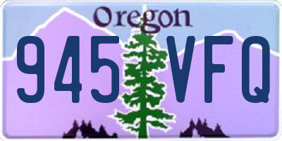 OR license plate 945VFQ