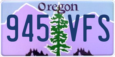 OR license plate 945VFS
