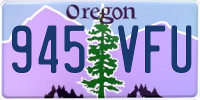 OR license plate 945VFU