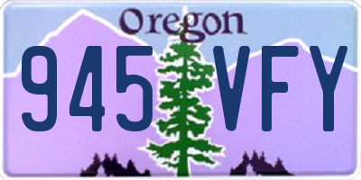 OR license plate 945VFY
