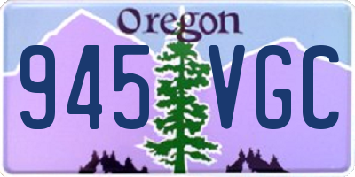 OR license plate 945VGC
