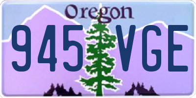 OR license plate 945VGE