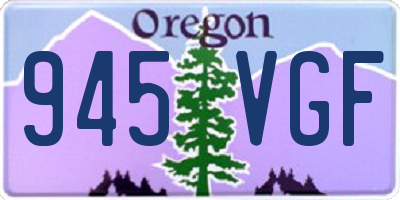 OR license plate 945VGF