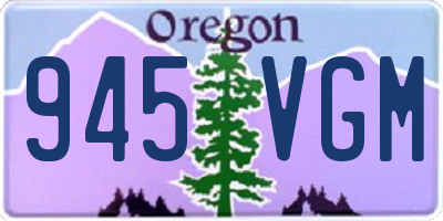 OR license plate 945VGM