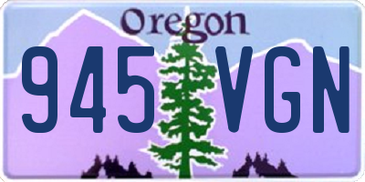 OR license plate 945VGN
