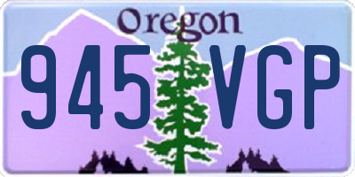 OR license plate 945VGP