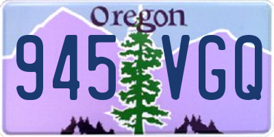 OR license plate 945VGQ