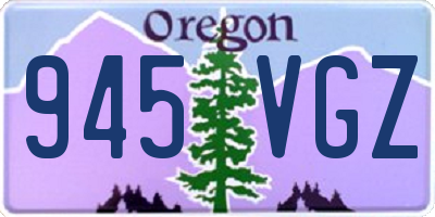 OR license plate 945VGZ