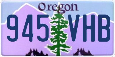 OR license plate 945VHB