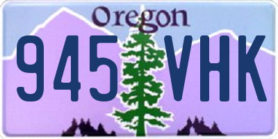 OR license plate 945VHK