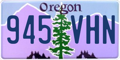 OR license plate 945VHN