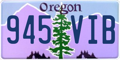 OR license plate 945VIB