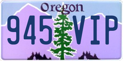 OR license plate 945VIP