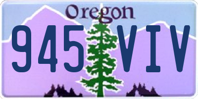 OR license plate 945VIV