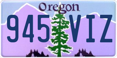 OR license plate 945VIZ