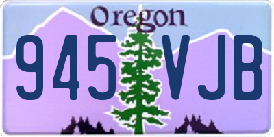 OR license plate 945VJB