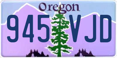 OR license plate 945VJD