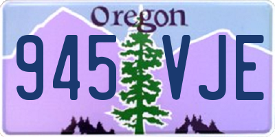 OR license plate 945VJE