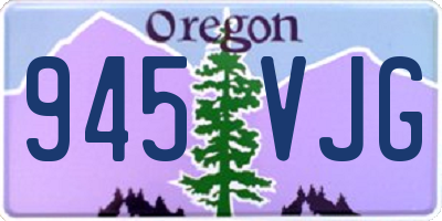 OR license plate 945VJG
