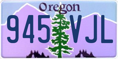 OR license plate 945VJL